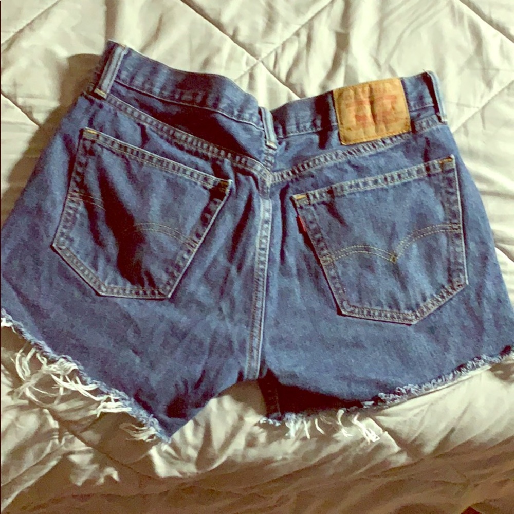 vintage Levi 505 cutoff jean shorts